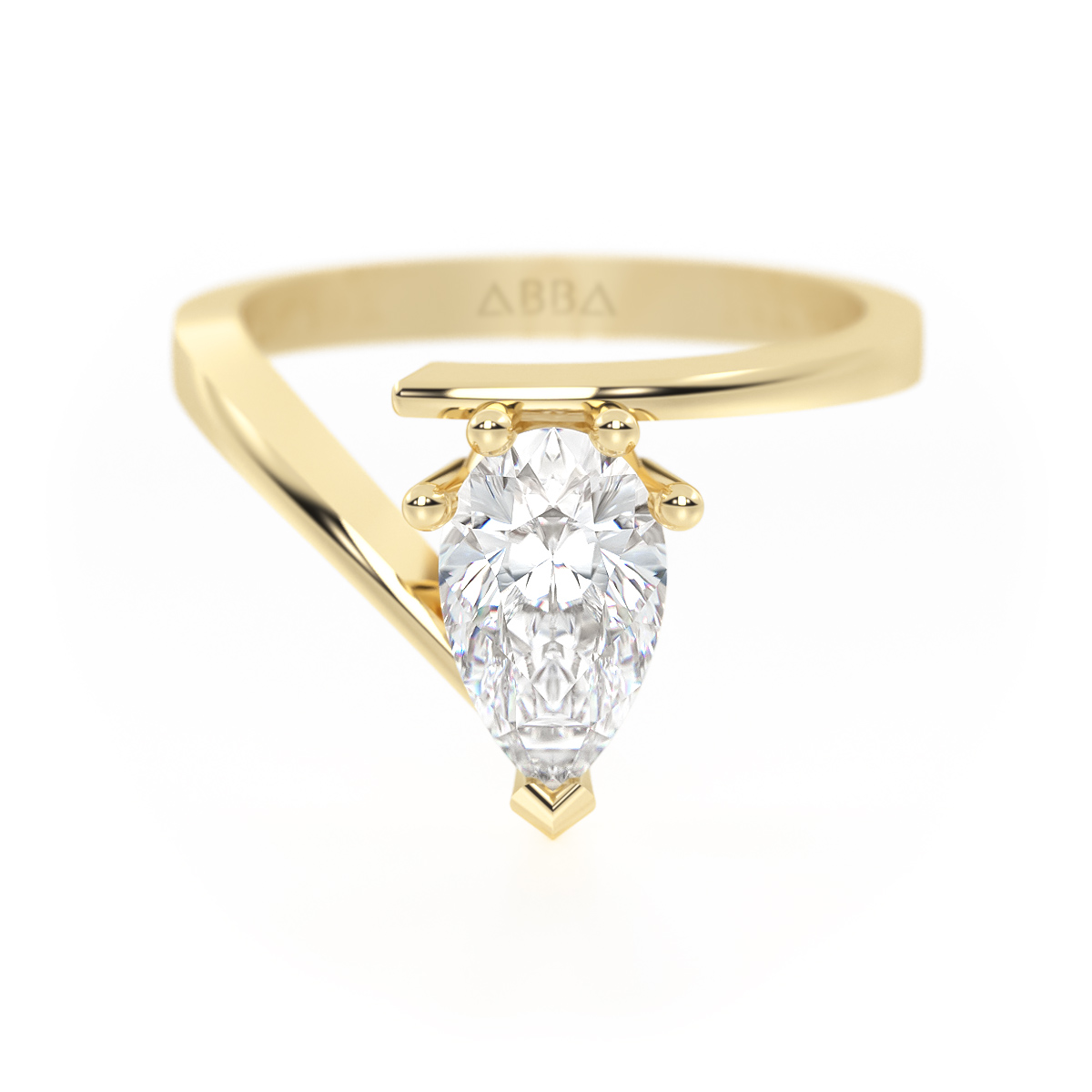 ANILLO DE COMPROMISO ORO 10K GOTA ABBA JOYAS 