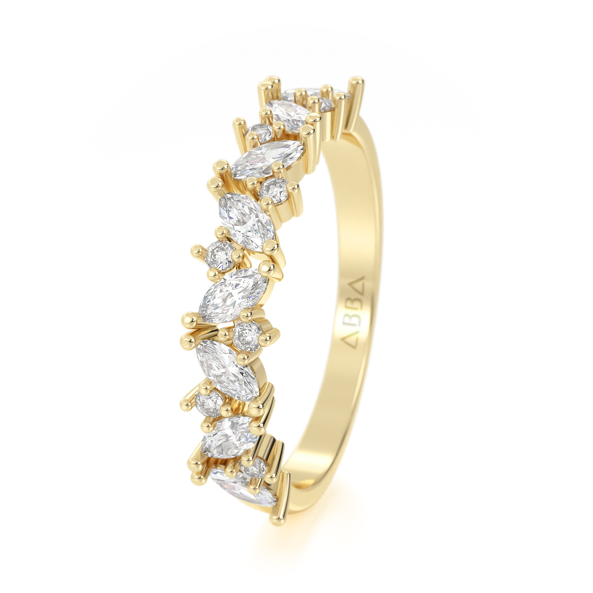 CHURUMBELA DE ORO 10K MARQUISE DE LUZ ABBA JOYAS 