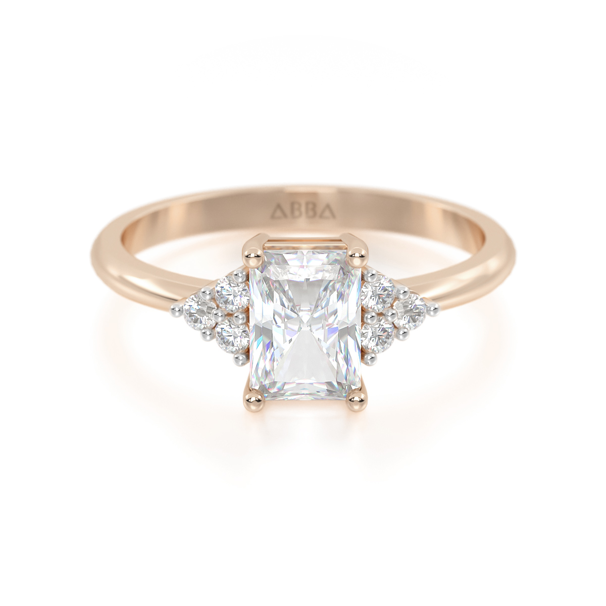 ANILLO DE COMPROMISO ORO 14K VESPER ABBA JOYAS 