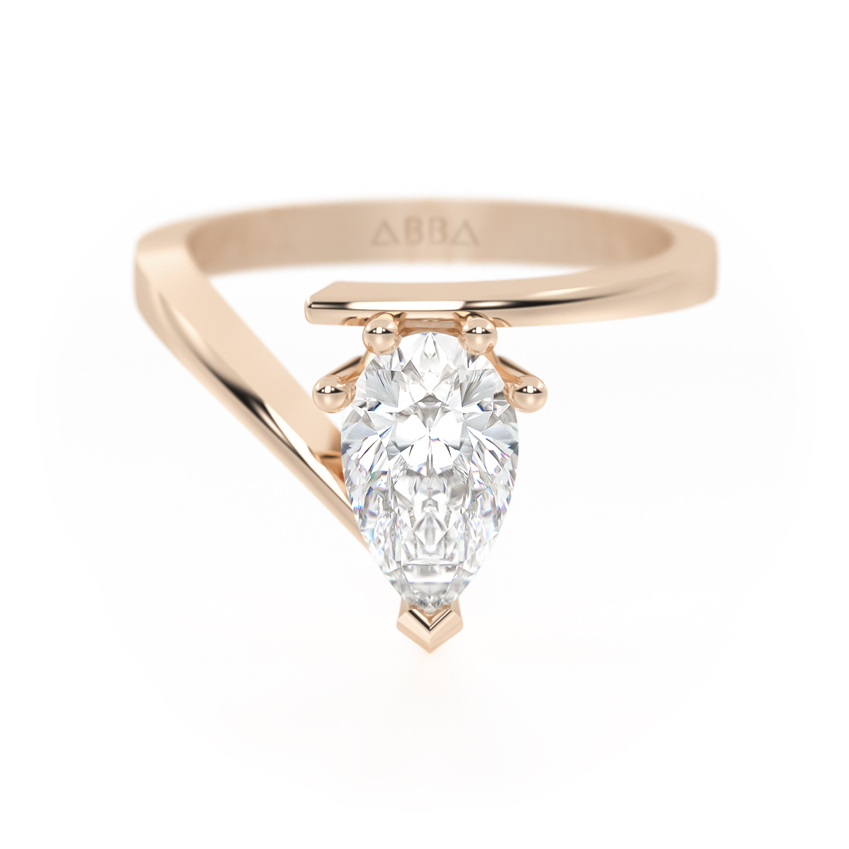 ANILLO DE COMPROMISO ORO 10K GOTA ABBA JOYAS 