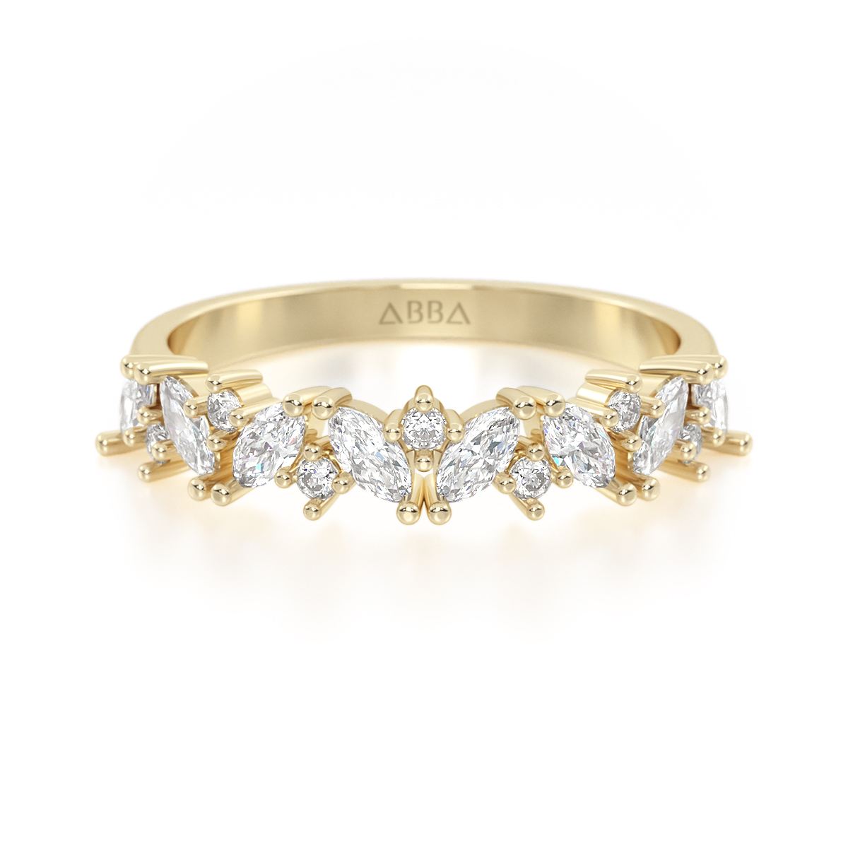CHURUMBELA DE ORO 14K MARQUISE DE LUZ ABBA JOYAS 