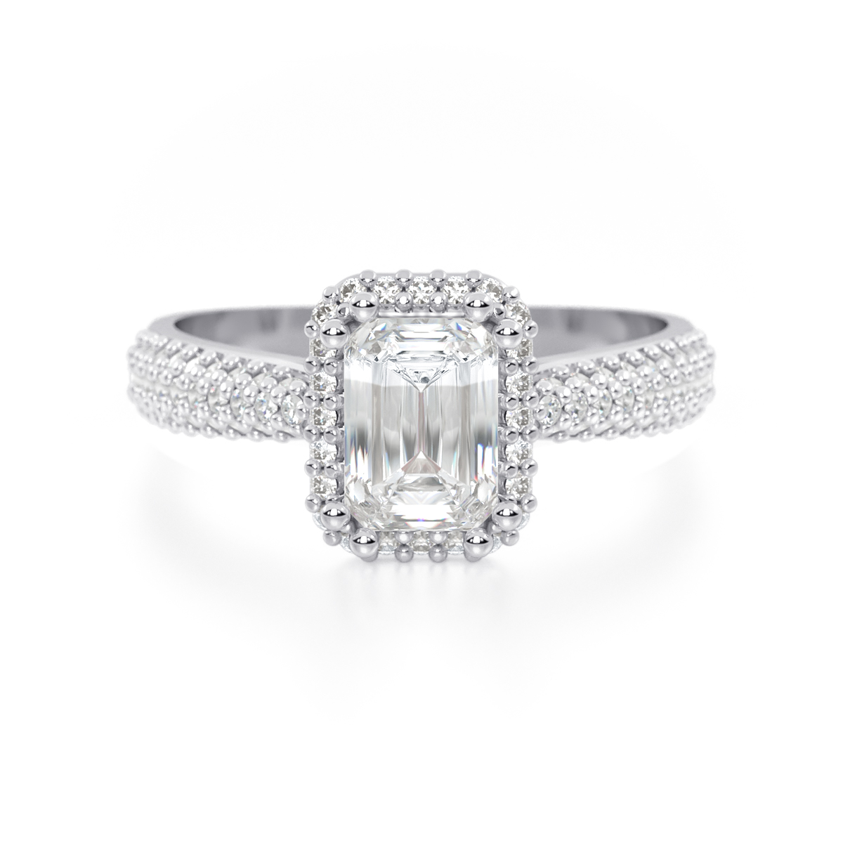 ANILLO DE COMPROMISO ORO 10K ESMERALDA ABBA JOYAS 