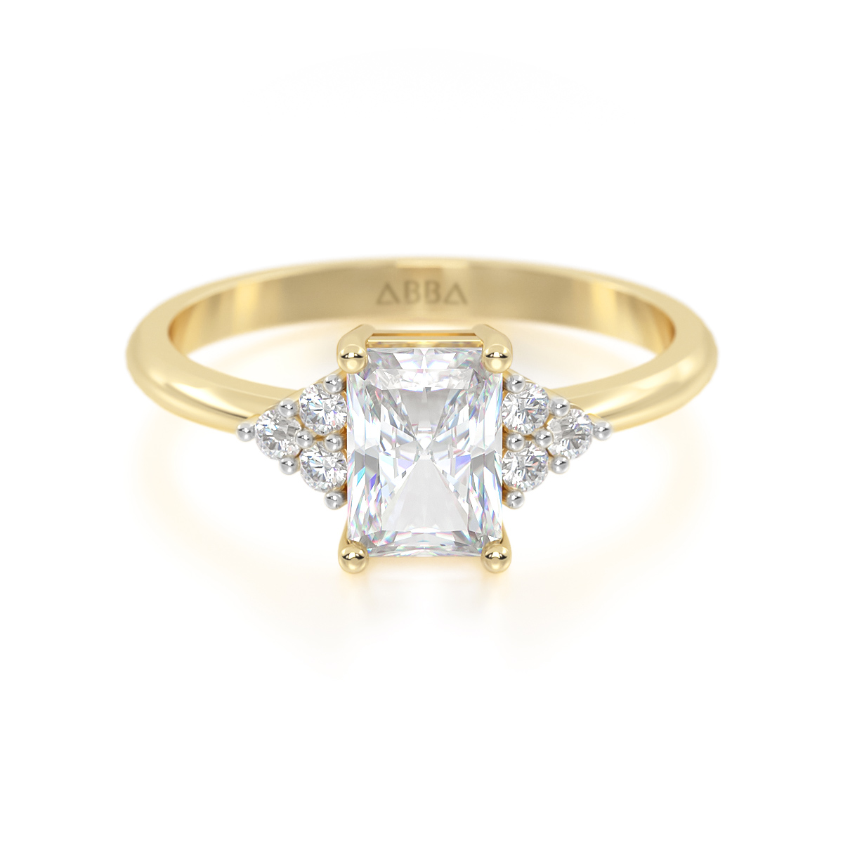 ANILLO DE COMPROMISO ORO 14K VESPER ABBA JOYAS 