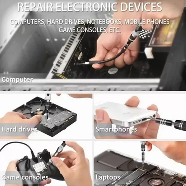 Kit de desarmadores de precision para PC, Celulares, Consolas  92 en 1 - Lofixo