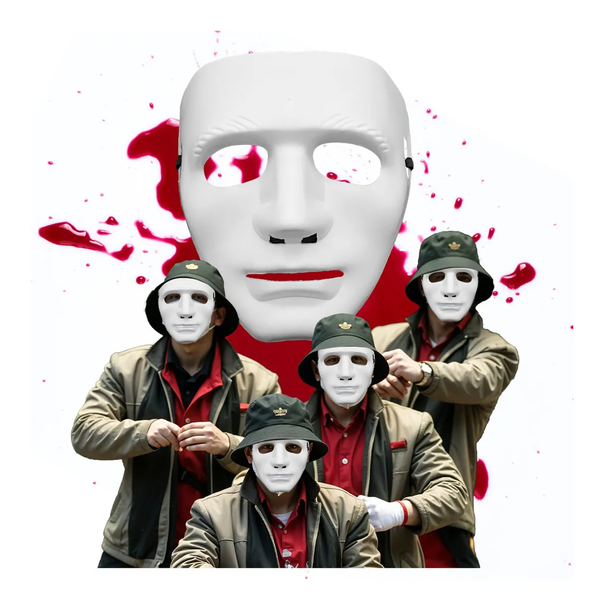 5 Mascaras Jabbawockeez Hip Hop Disfraz Blanco Halloween