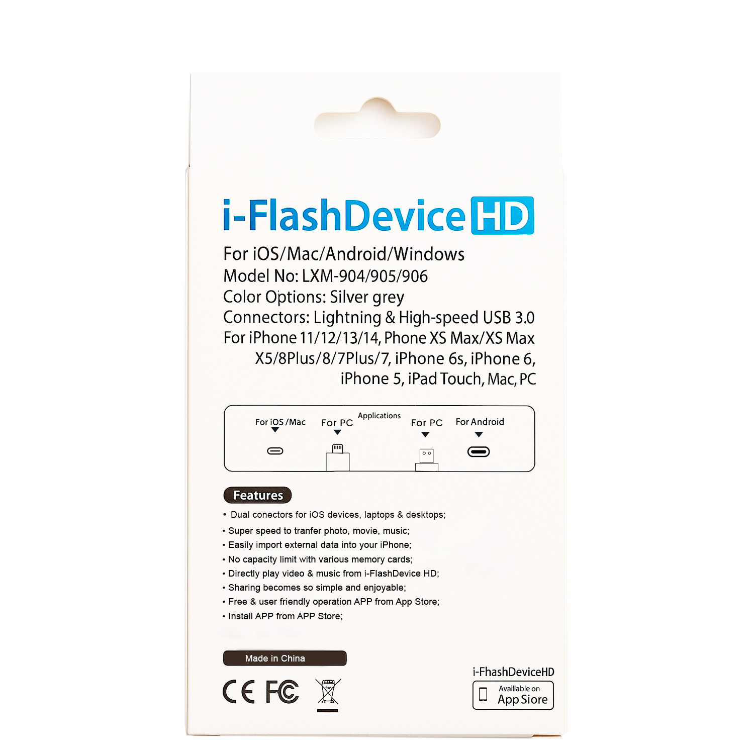 Memoria Otg 4 En 1 iPhone Android iPad Pc Usb-c Lighting 2tb