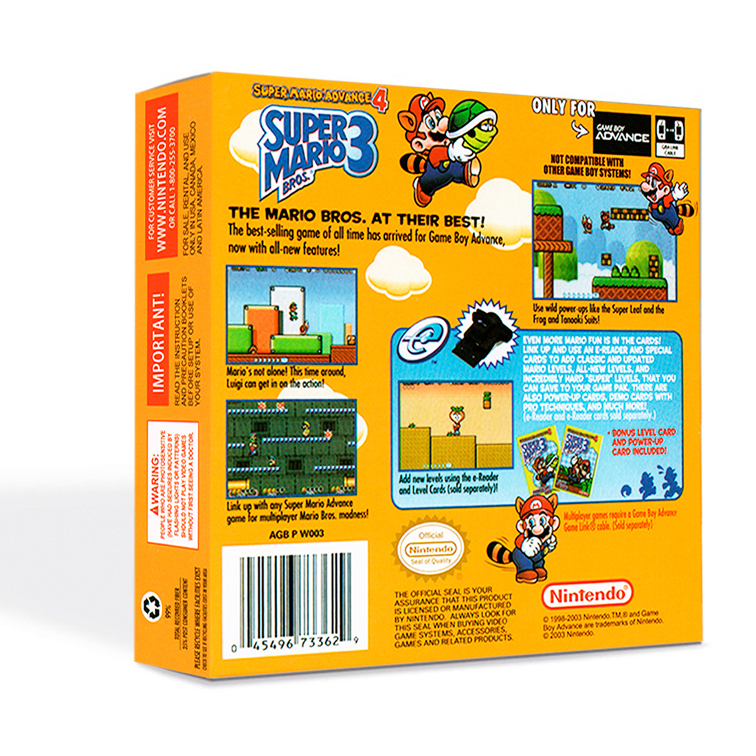 Super Mario Advance 4 Super Mario Bros 3 Gba