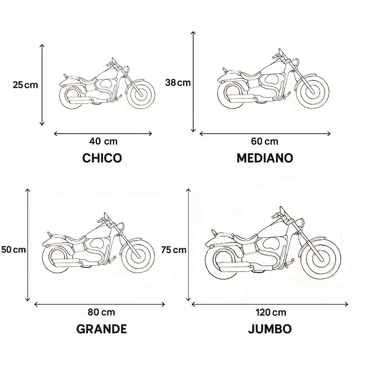 Cuadro Decorativo de Metal con Diseño moto Grande