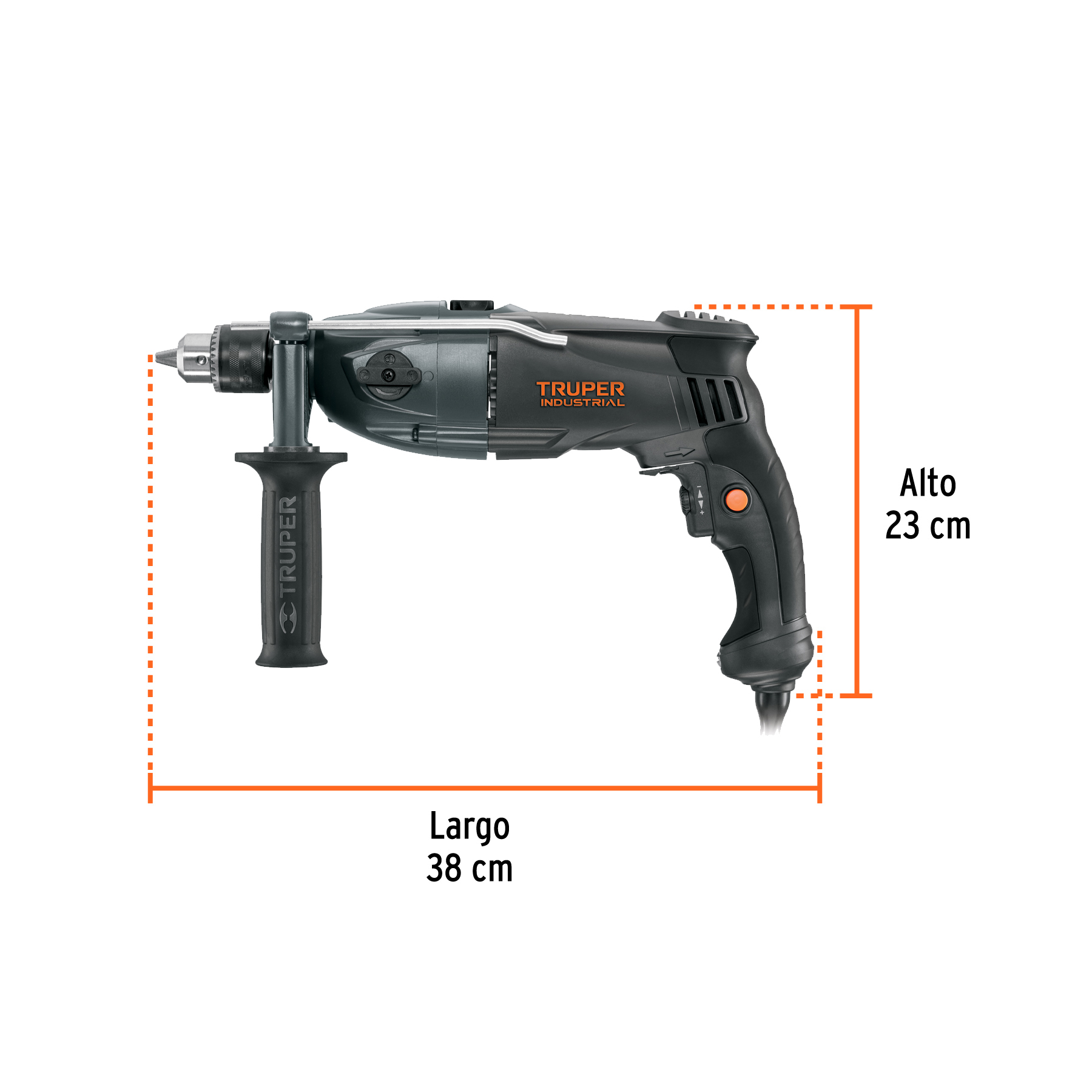 Rotomartillo 1/2", 1200W, TRUPER INDUSTRIAL