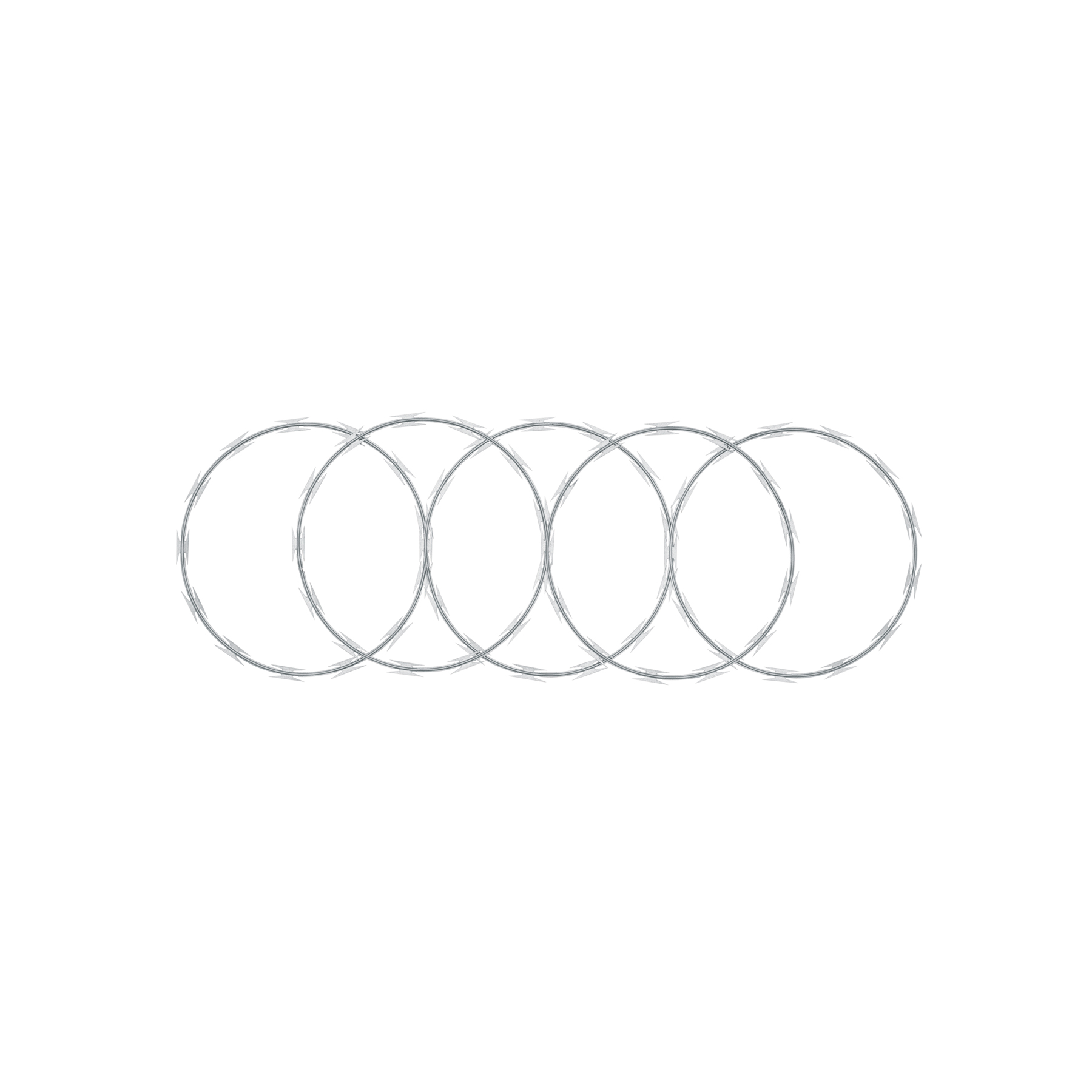 Rollo concertina alta seguridad, 45cm diámetro x 8m, FIERO