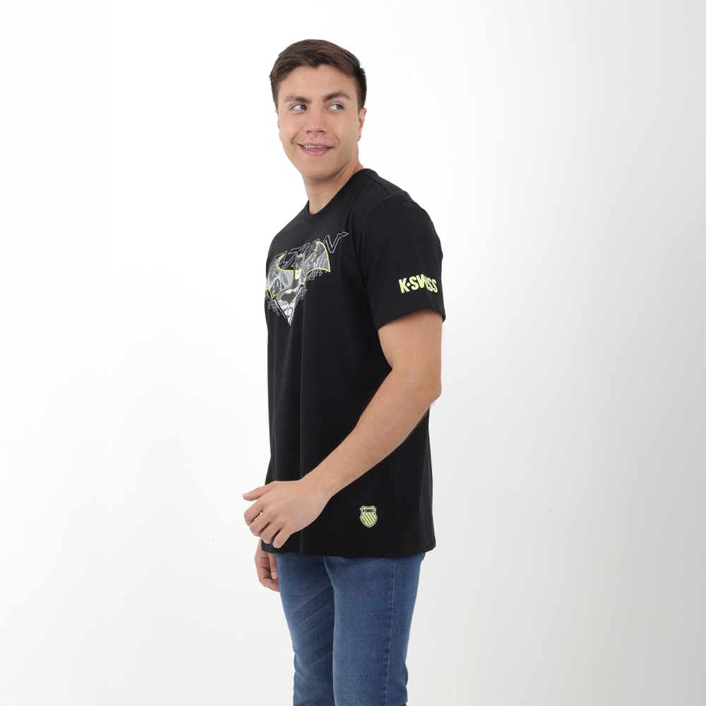 Playera K-Swiss BATMAN  JACOB Para Hombre Color Negro