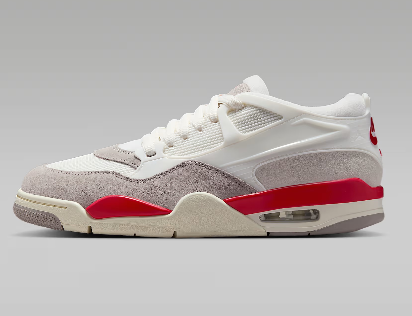 Tenis Air Jordan 4 RM Blanco/gris Hombre Tallas #26.5 al #28