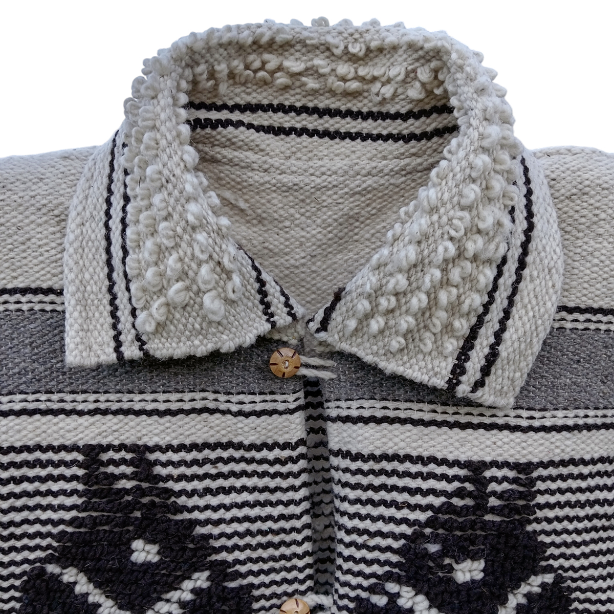 Cotorina Chaleco Gaban 100% lana natural de borrego