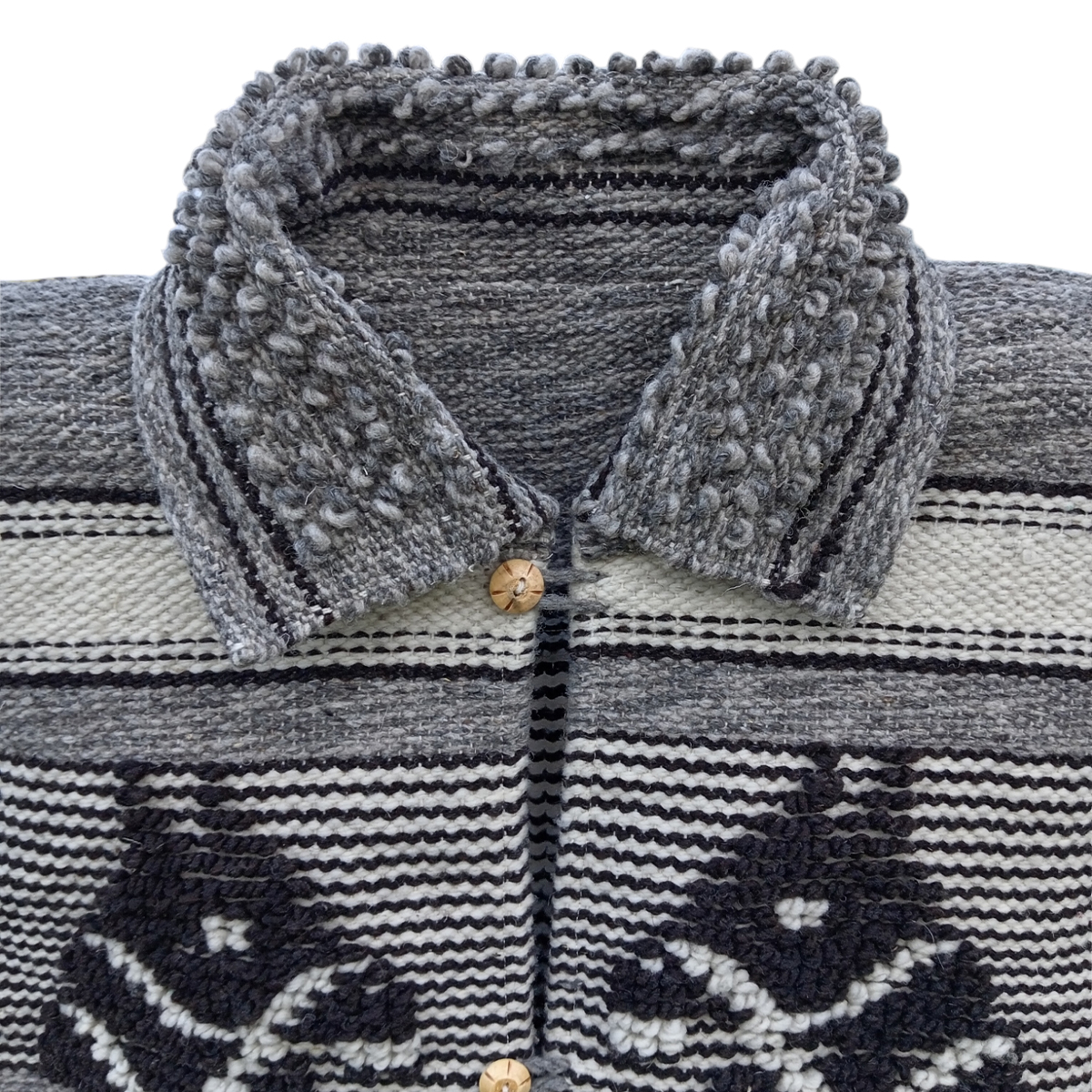 Cotorina Chaleco Gaban 100% lana natural de borrego Gris