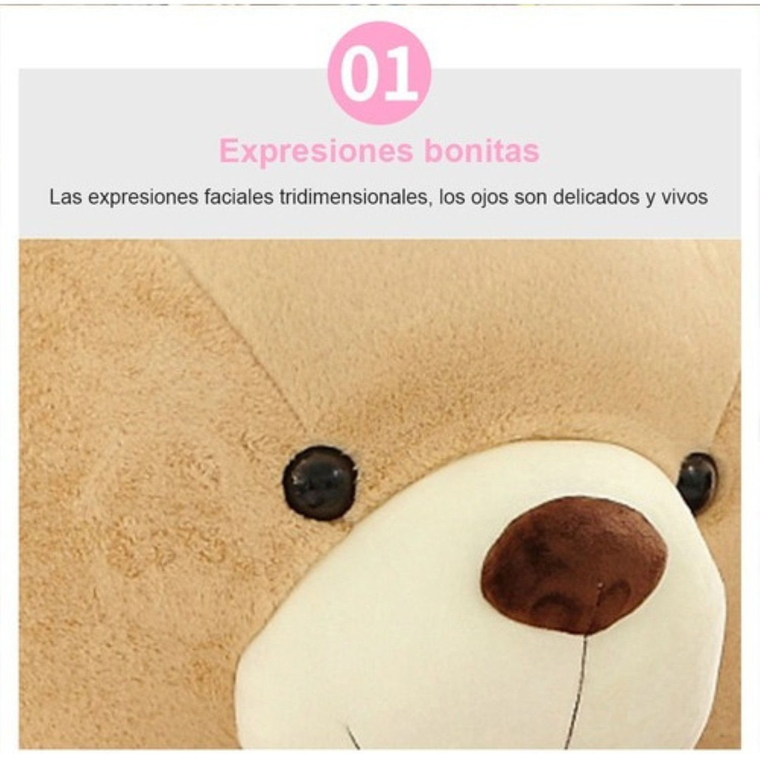 Grande Oso Peluche Gigante Con Bufanda 1metro Marron