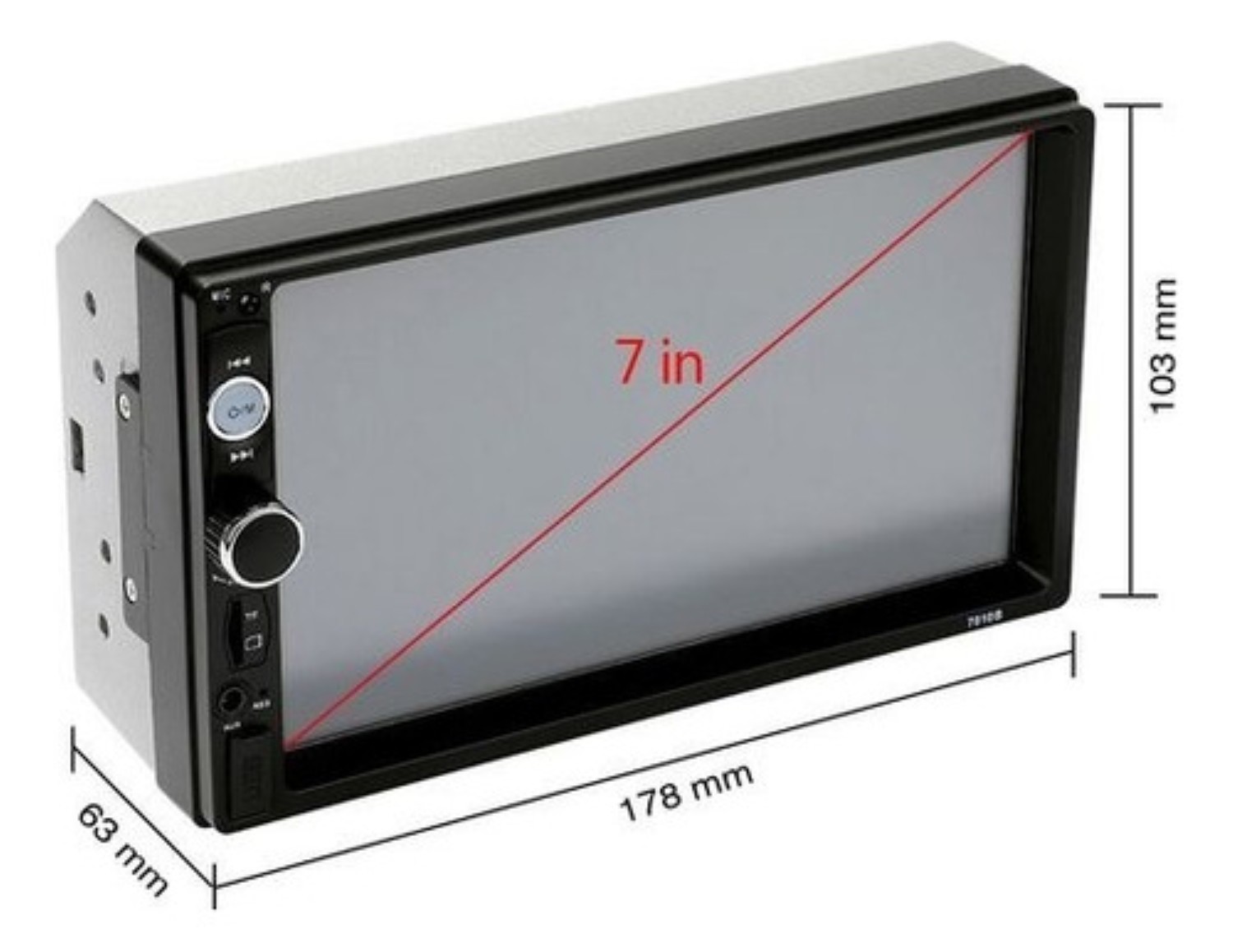 Kit Estéreo Para Auto Fnbrli Mirror Link 7 7010b Con Cámara