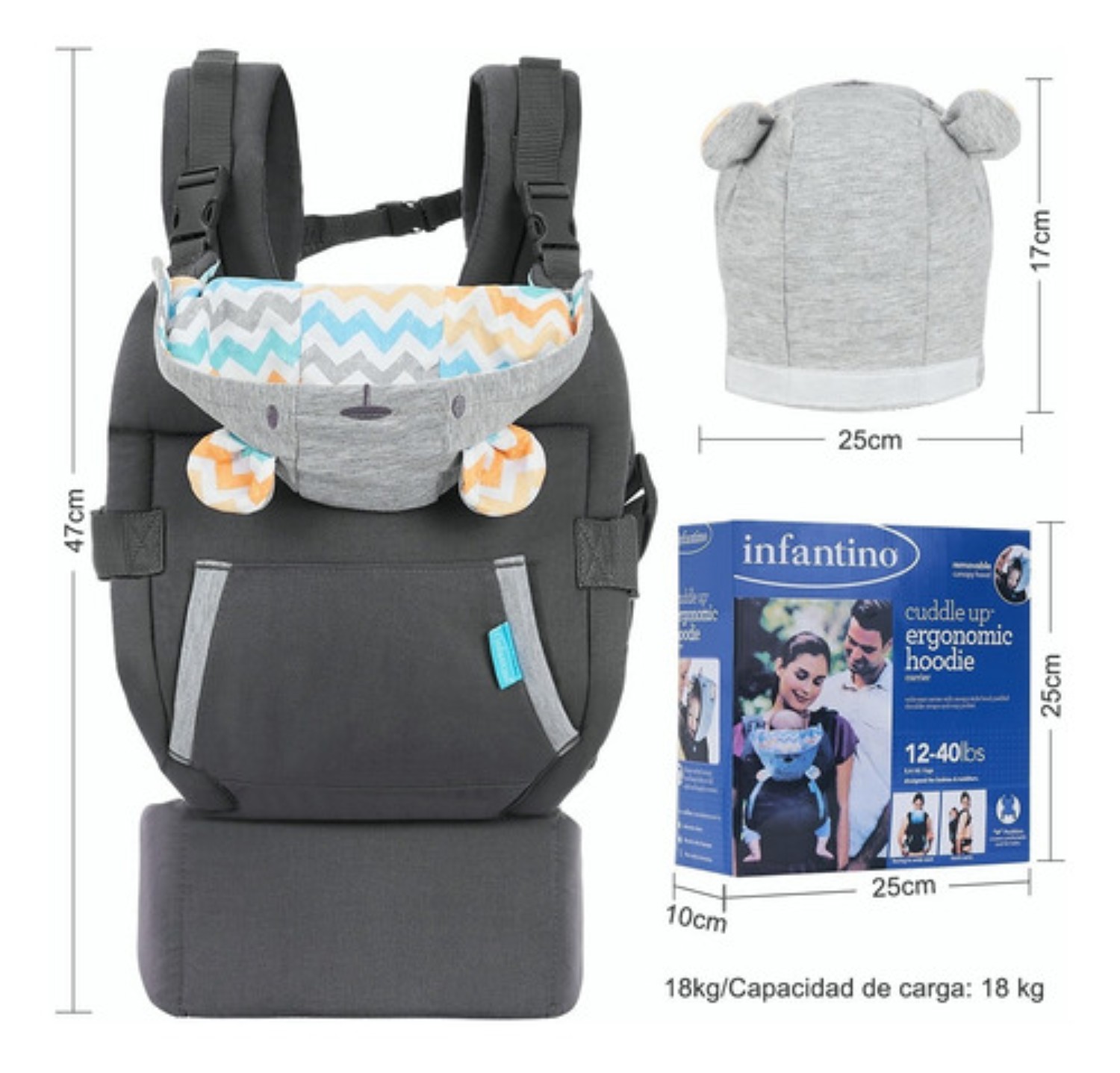 Canguros Bebés Mochila Ergonómica Porta Bebe 0-36 Meses 