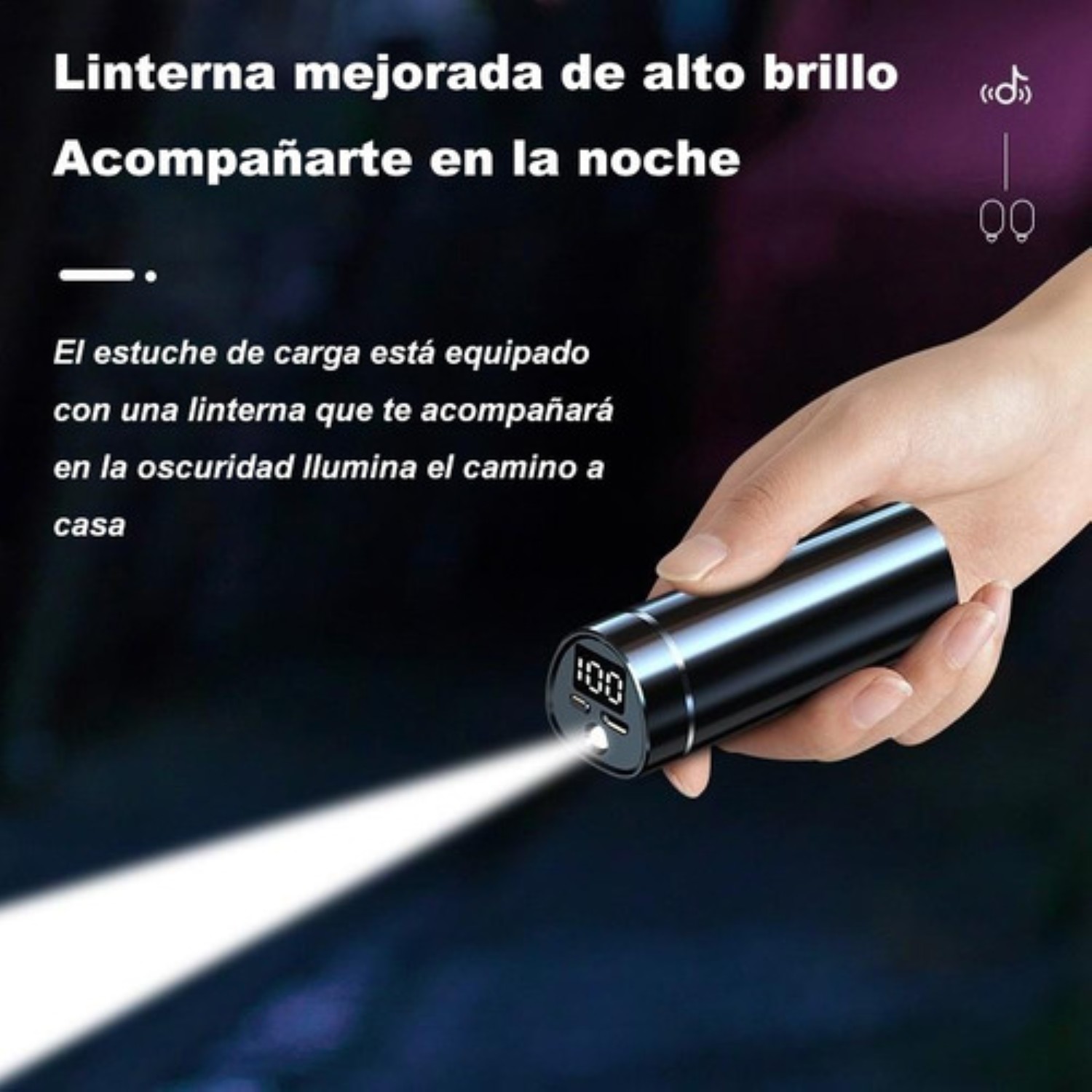 Audifonos Inalámbricos Bluetooth Mini Manos Libres Negro.