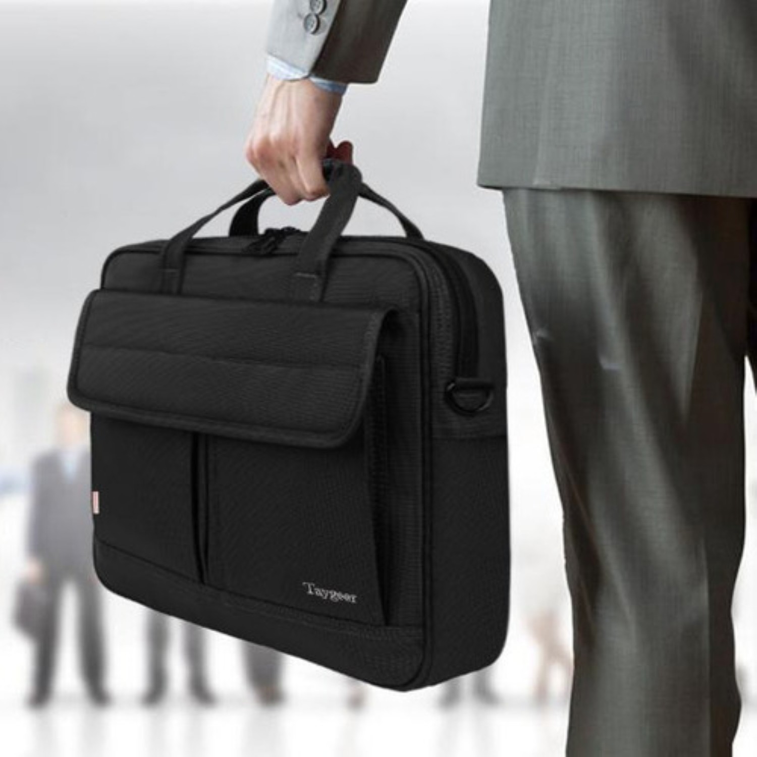 Maletín Portafolio Para Laptop De 15.6 In negro