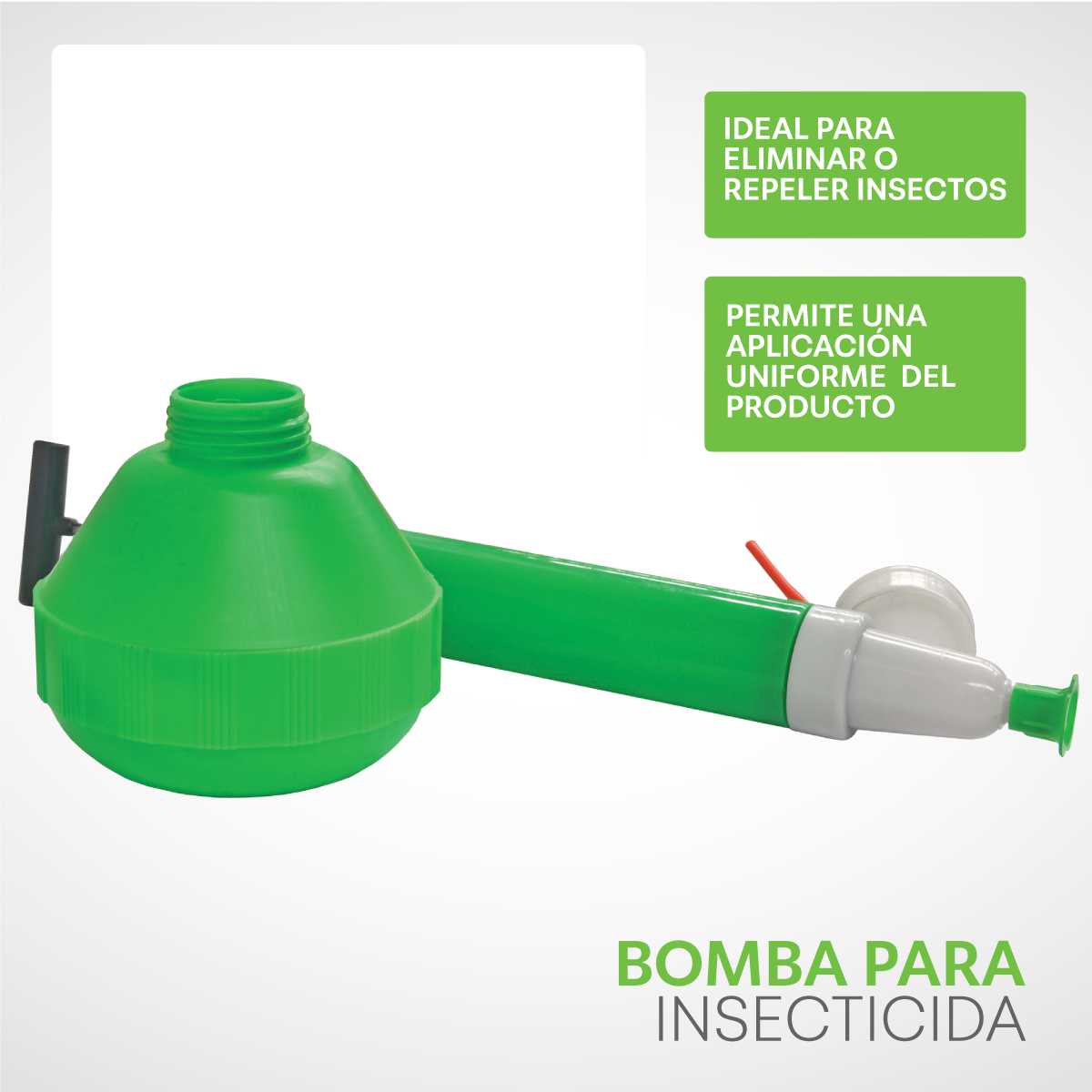 Gimex Bomba Manual para Insecticida, Fumigador Atomizador de 350 ml, Uso Rápido y Fácil para Jardín y Agricultura.