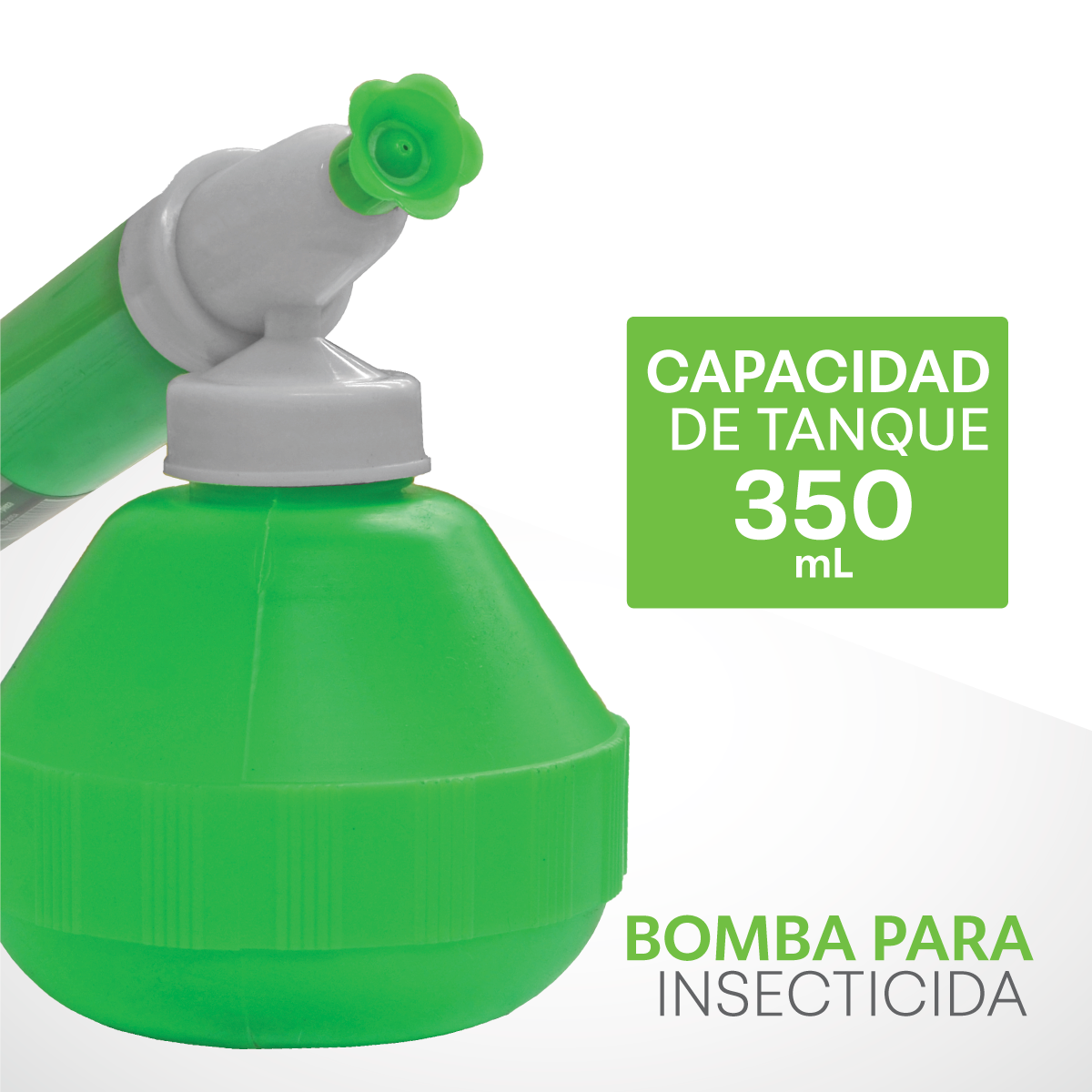 Gimex Bomba Manual para Insecticida, Fumigador Atomizador de 350 ml, Uso Rápido y Fácil para Jardín y Agricultura.