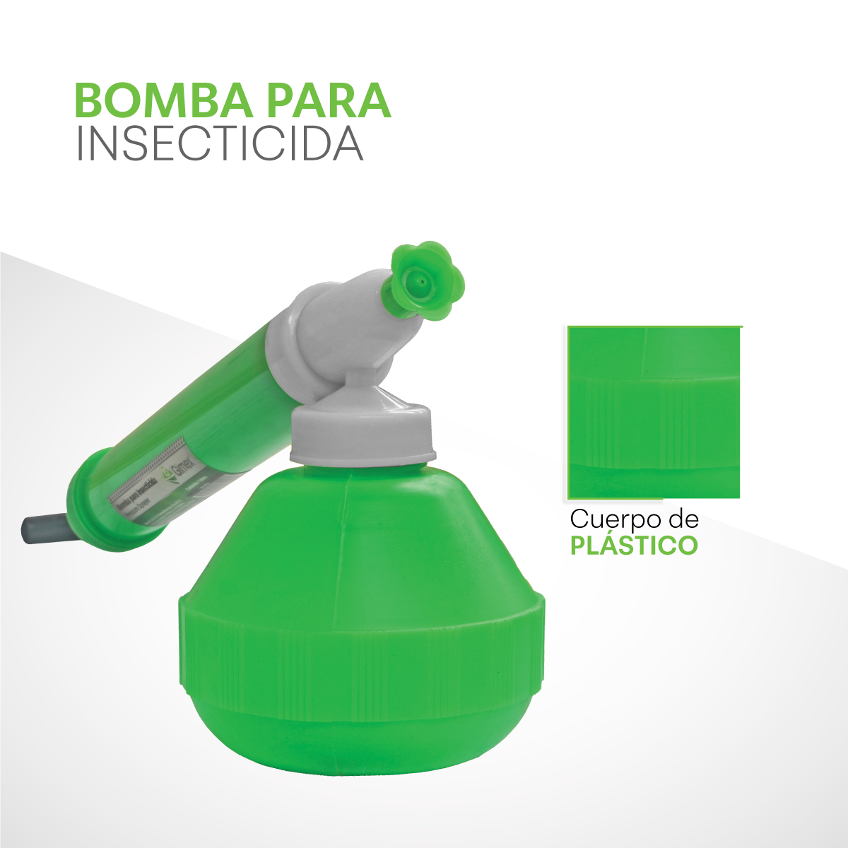 Gimex Bomba Manual para Insecticida, Fumigador Atomizador de 350 ml, Uso Rápido y Fácil para Jardín y Agricultura.