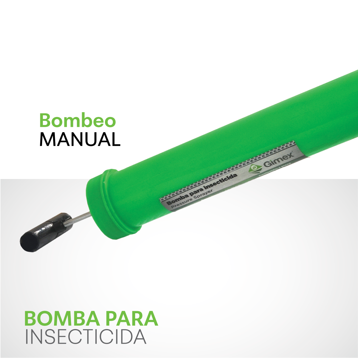Gimex Bomba Manual para Insecticida, Fumigador Atomizador de 350 ml, Uso Rápido y Fácil para Jardín y Agricultura.