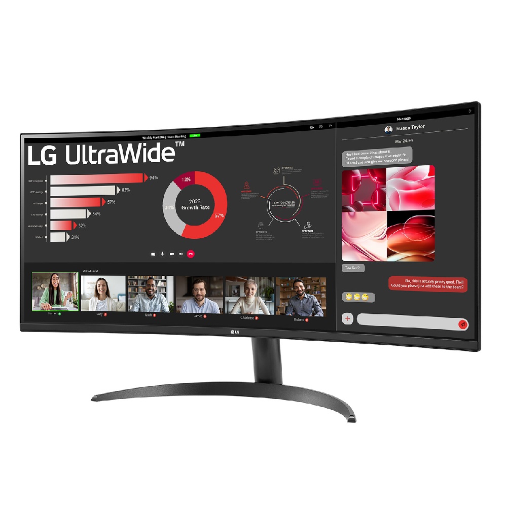 Monitor Lg 34'' Curvo Qhd Ultra Wide 5ms 100hz Hdmi Dp 34wr50qk