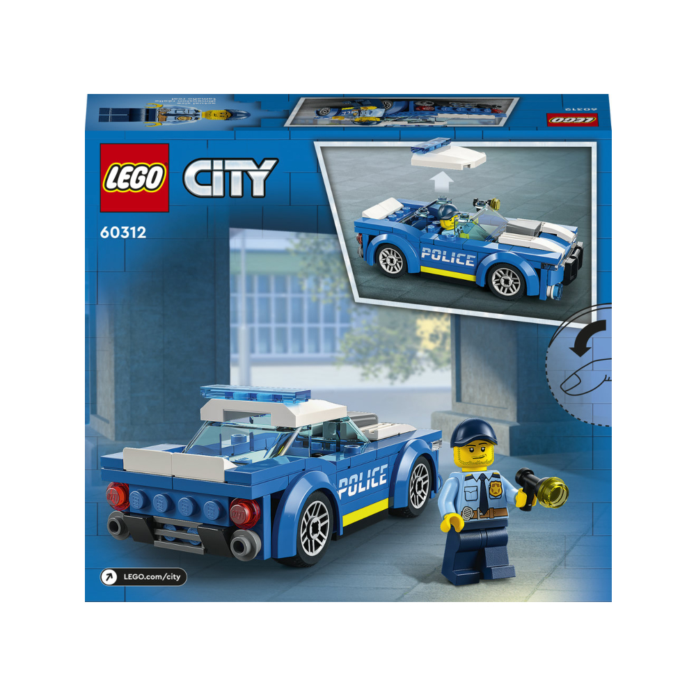 Set LEGO City Auto De Policía 60312 94 Piezas COLOR AZUL Con Minifigura Para Niños Desde 5 Años