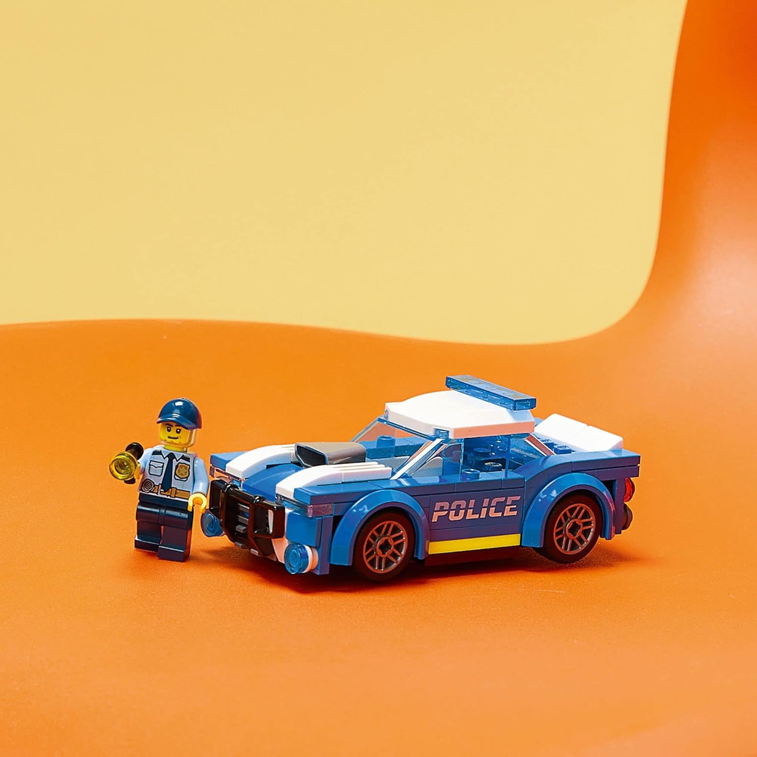 Set LEGO City Auto De Policía 60312 94 Piezas COLOR AZUL Con Minifigura Para Niños Desde 5 Años
