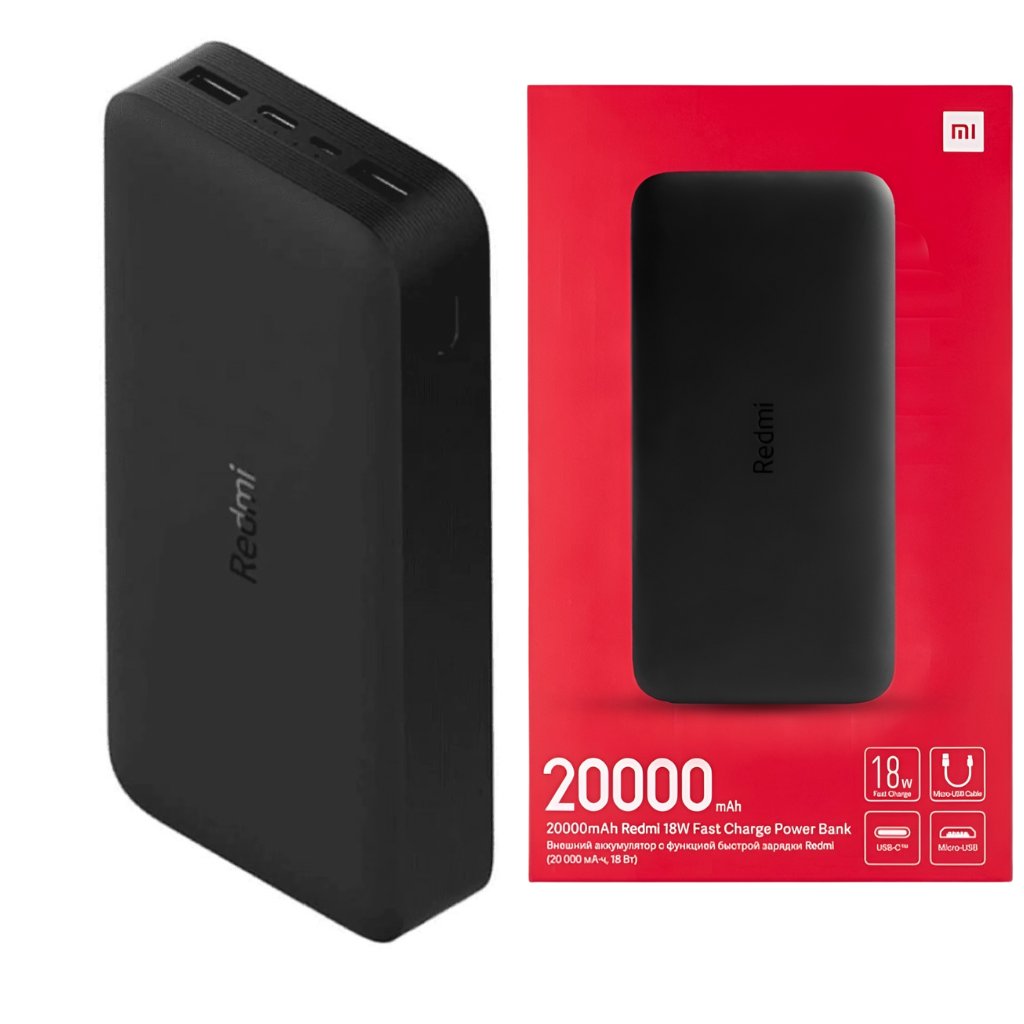 Xiaomi Redmi Power Bank 20000mah + Filwans GTS Mini Smartwatch
