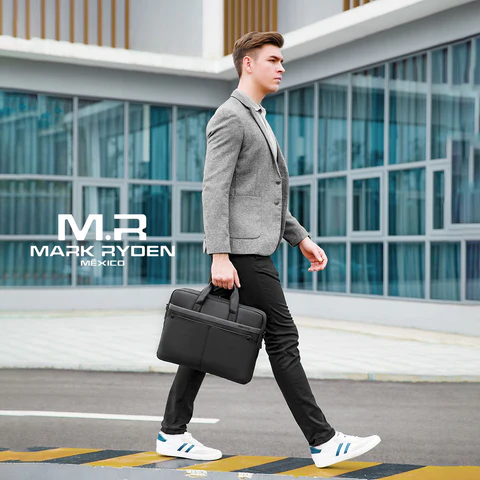 Maletín Moderno para Laptop 14” | Expandible, Impermeable y de Estilo Aesthetic Mark Ryden MR8001
