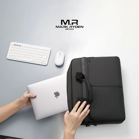 Maletín Moderno para Laptop 14” | Expandible, Impermeable y de Estilo Aesthetic Mark Ryden MR8001