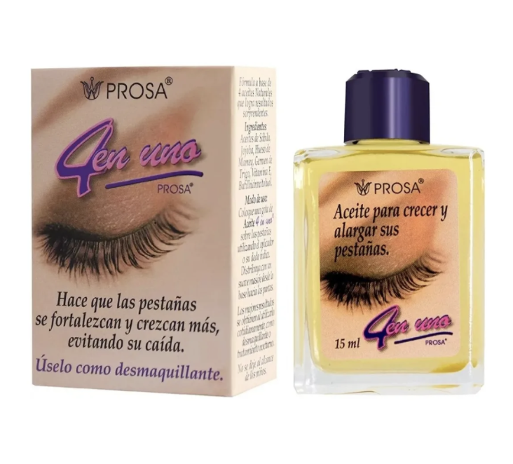 Aceite 4 En 1 Crecer Y Alargar Pestañas Prosa