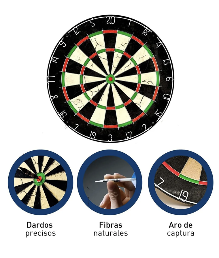 Tiro Al Blanco Juego De Dardos Diana 6 Dardos Precisos 45cm