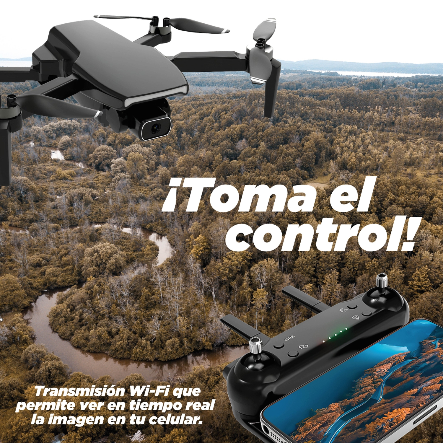 Drone BINDEN S7 Con Cámara 720p Hasta 20 Minutos De Vuelo