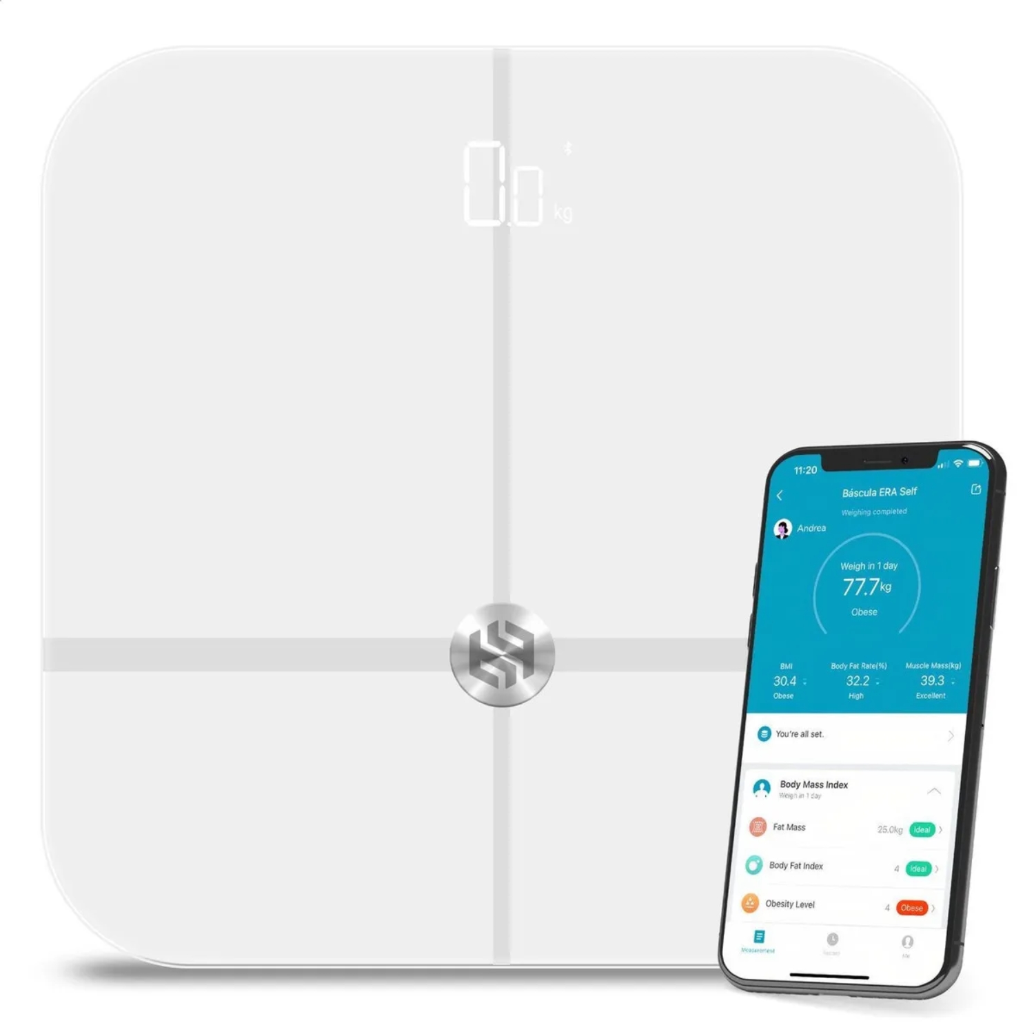 Báscula Inteligente Binden Era Self Hasta 18 Mediciones con App Binden