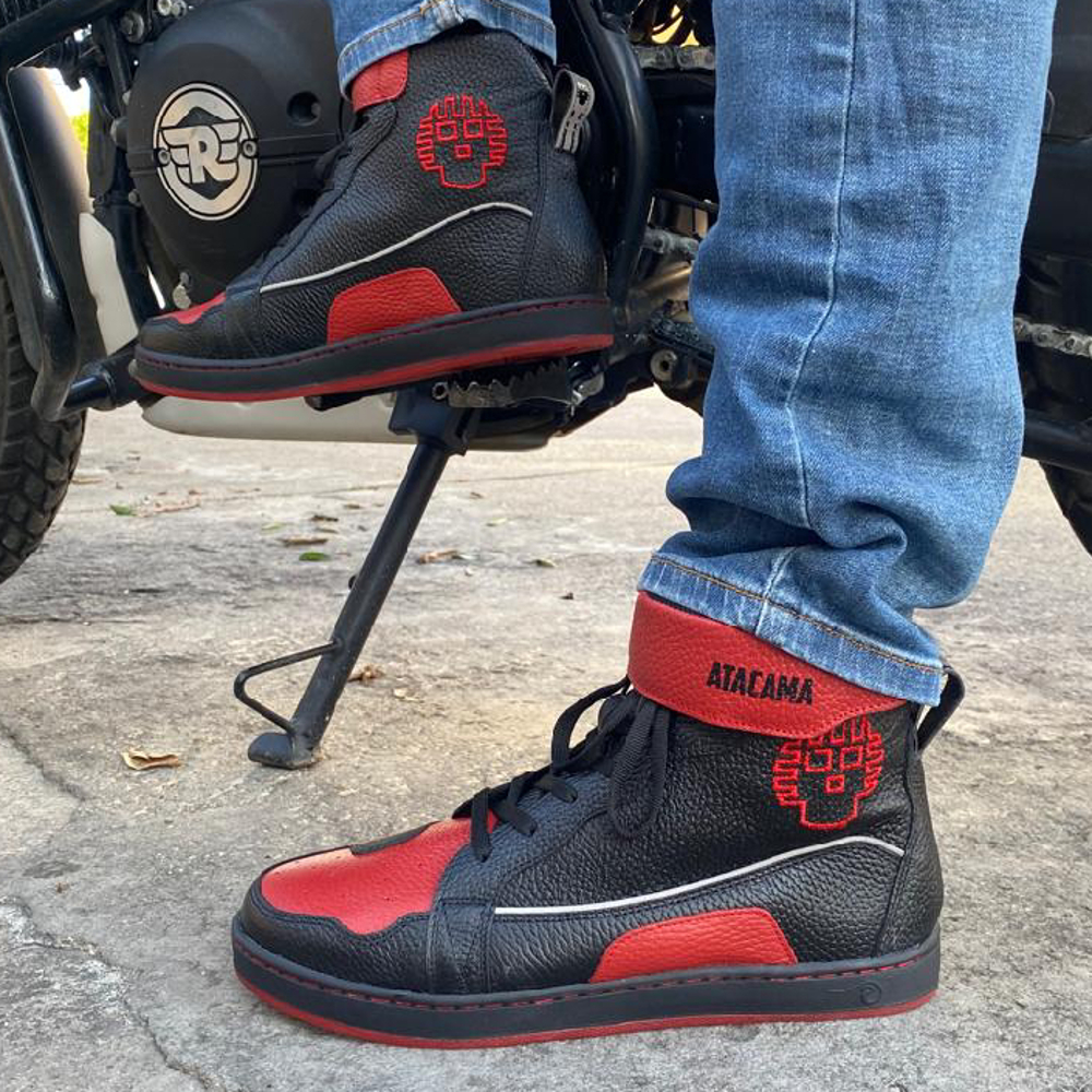 Tenis para moto McGrath de Piel Unisex con protecciones Atacama