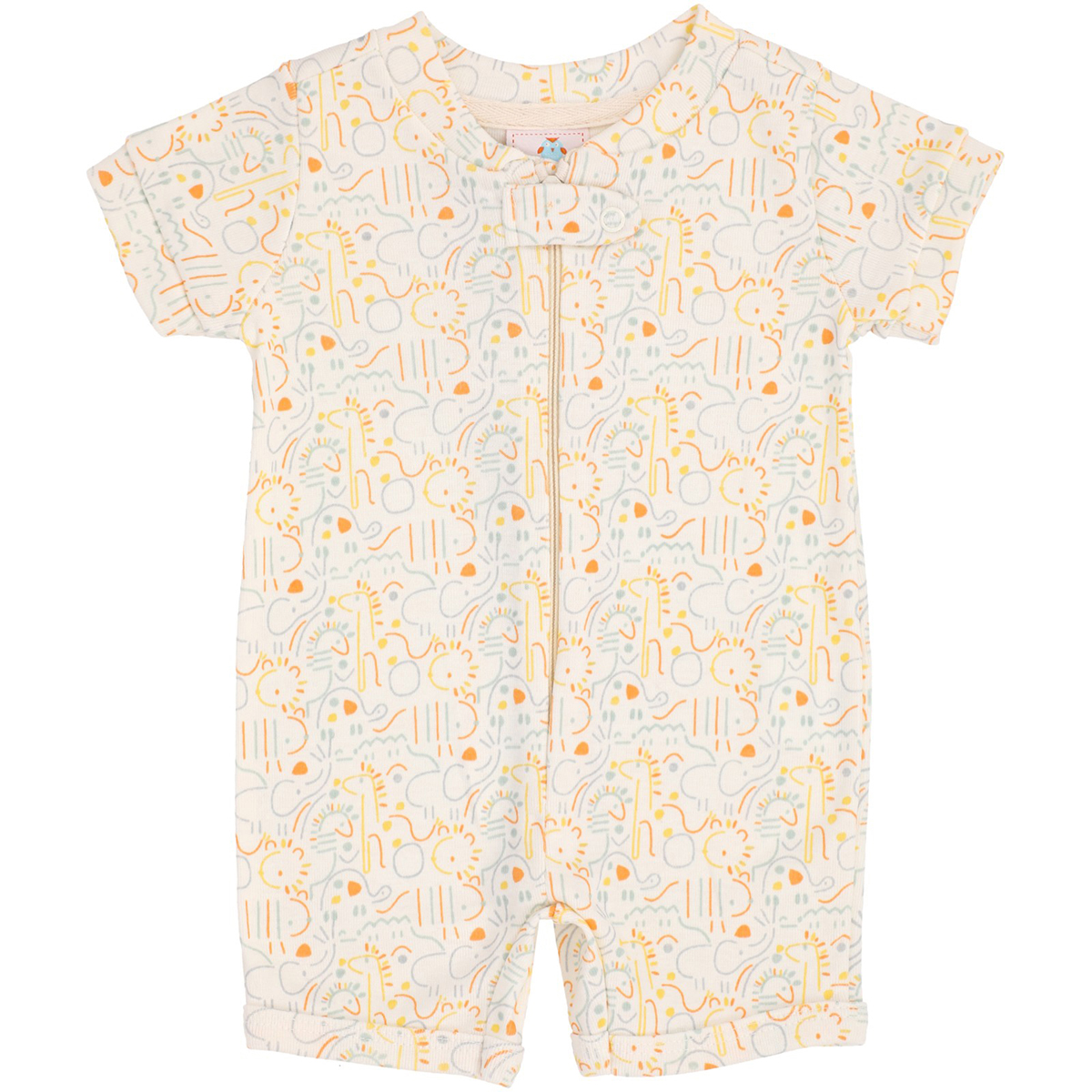 Set de 2 pañaleros beige estampados para bebé Mondo Bambino