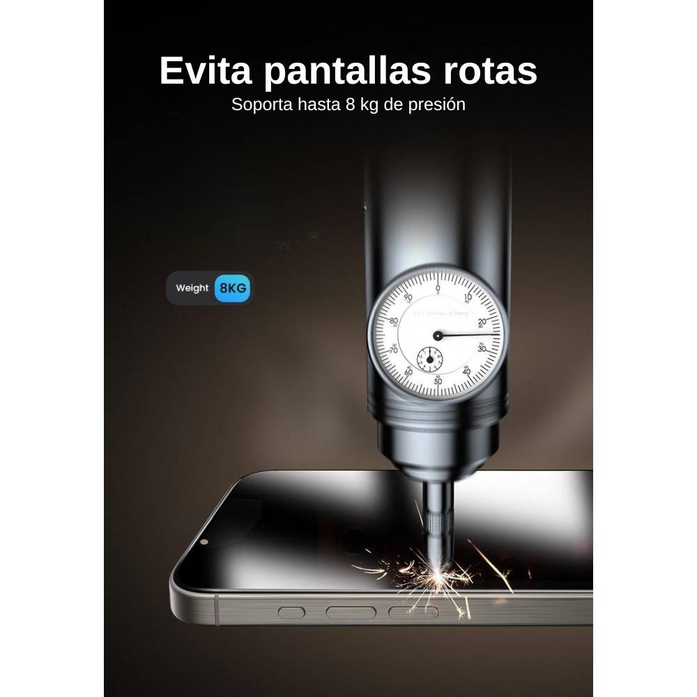 Mica de privacidad Ugreen anti-huellas para iPhone 15 Pro