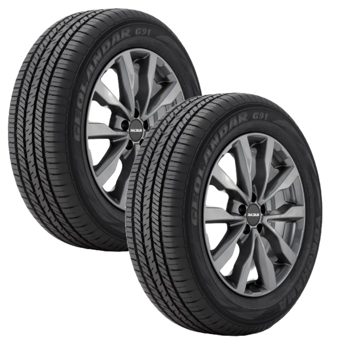 Paquete de 2 Llantas 225/60 R17 YOKOHAMA GEOLANDAR G91L 99H