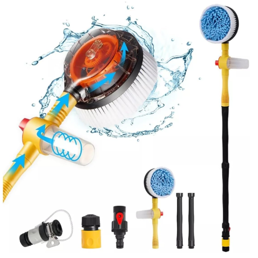 Kit Cepillo Giratorio Lavado Carro limpieza de auto, carro, moto u hogar