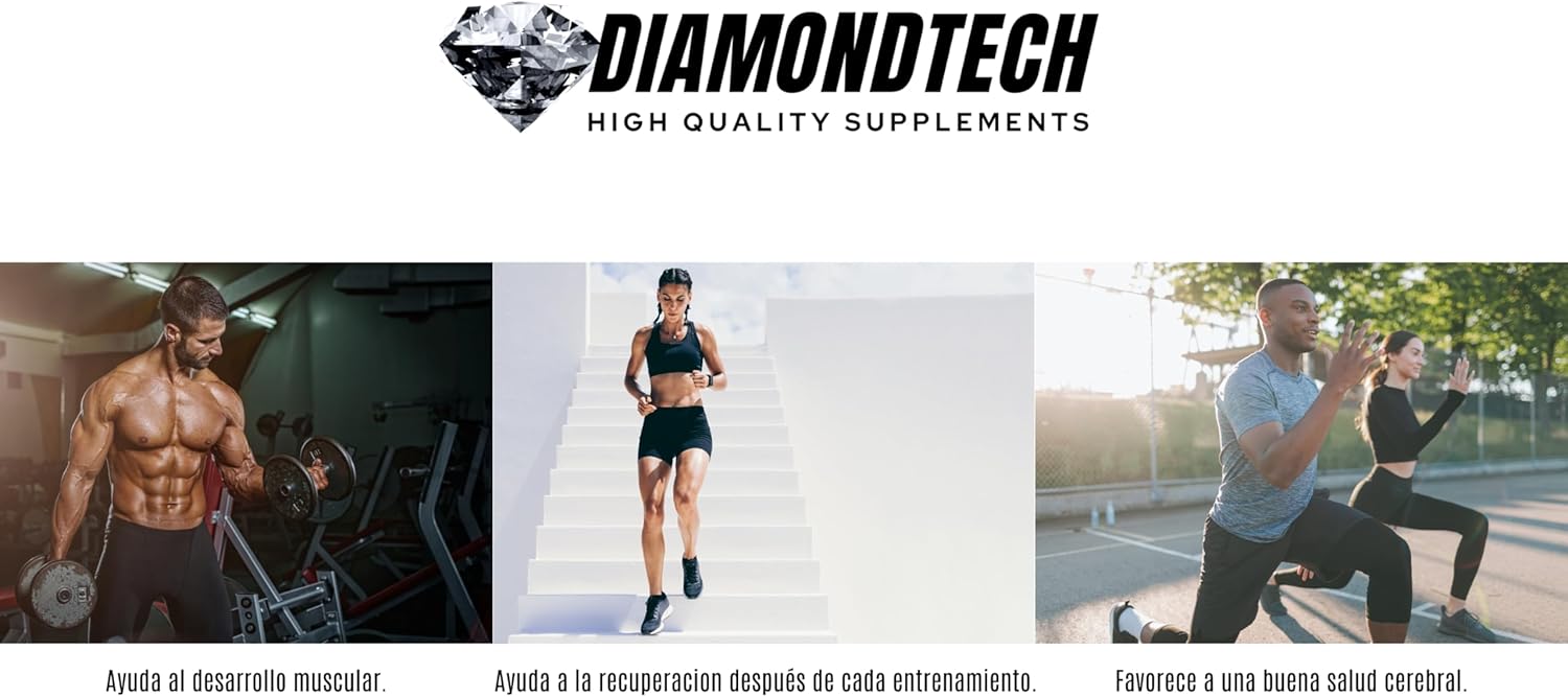 Creatina Black Diamond Monihidratada 400grs 80servicios Diamondtech piña colada