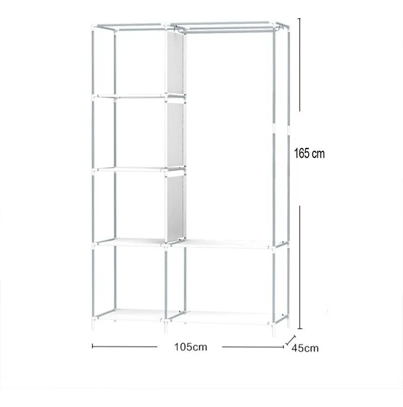 Closet Ropero Armable Plegable Portatil Armario Organizador y Guardaropa Color Rosa para Dama Mujer Niña