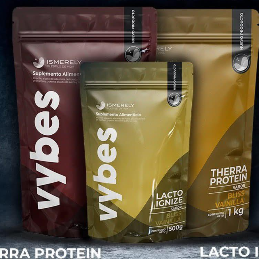 Therra Protein Vybes  –  Proteína de Huevo, Chícharo, Soya y Adaptógenos – Fórmula  para Energía y Masa Muscular