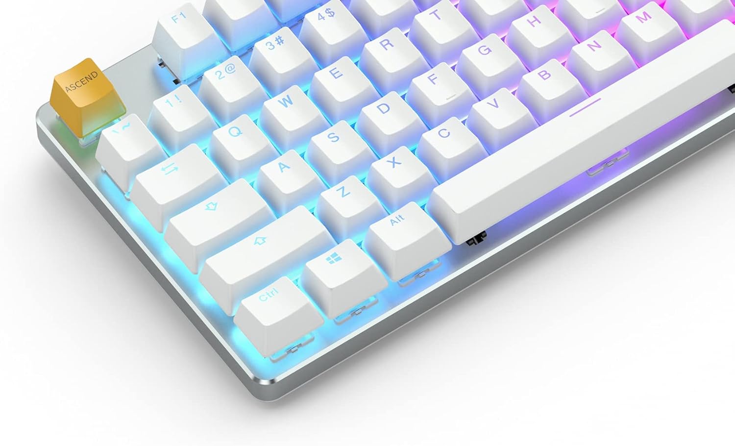 Glorious Teclado Mecánico RGB TenKeyLess GMMK 85% PreBuilt Blanco ( Reacondicionado Garantizado)