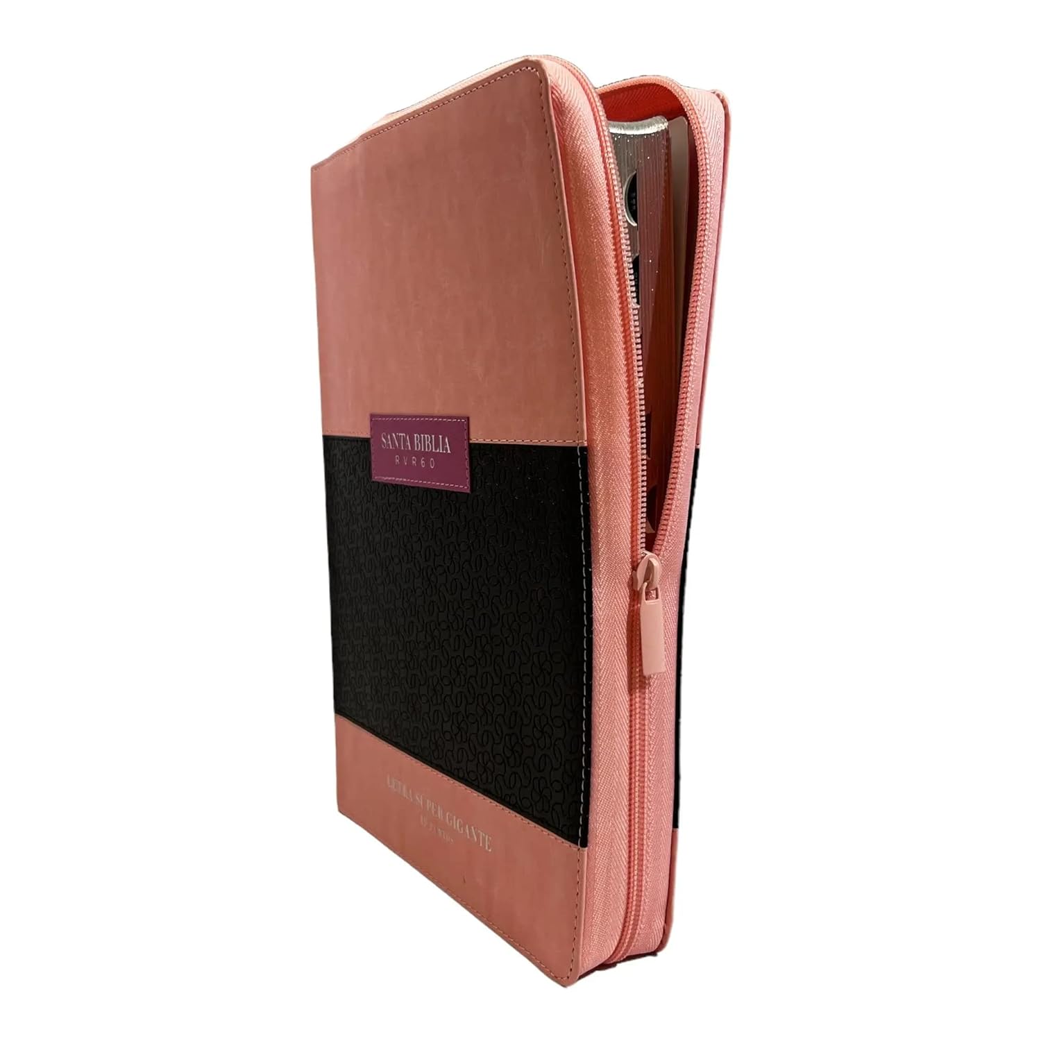 Biblia RVR60 Classic Abba Rosa Café, c/índice, letra 19 puntos 