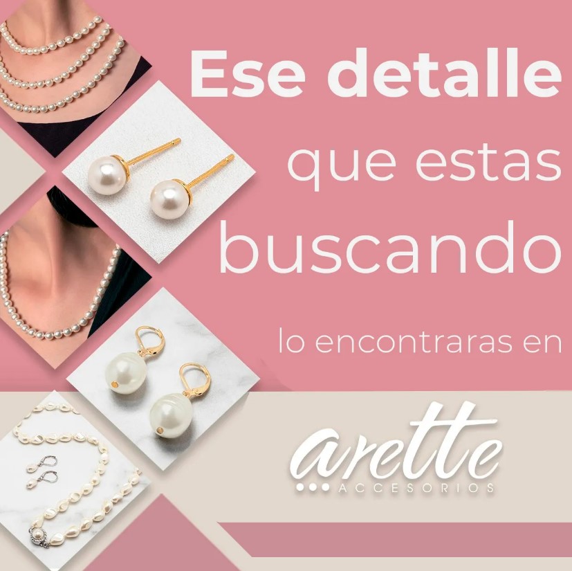Juego Collar 5 Hilos y Aretes Perla Mallorca Cultivada Color Ivory by ARETTE