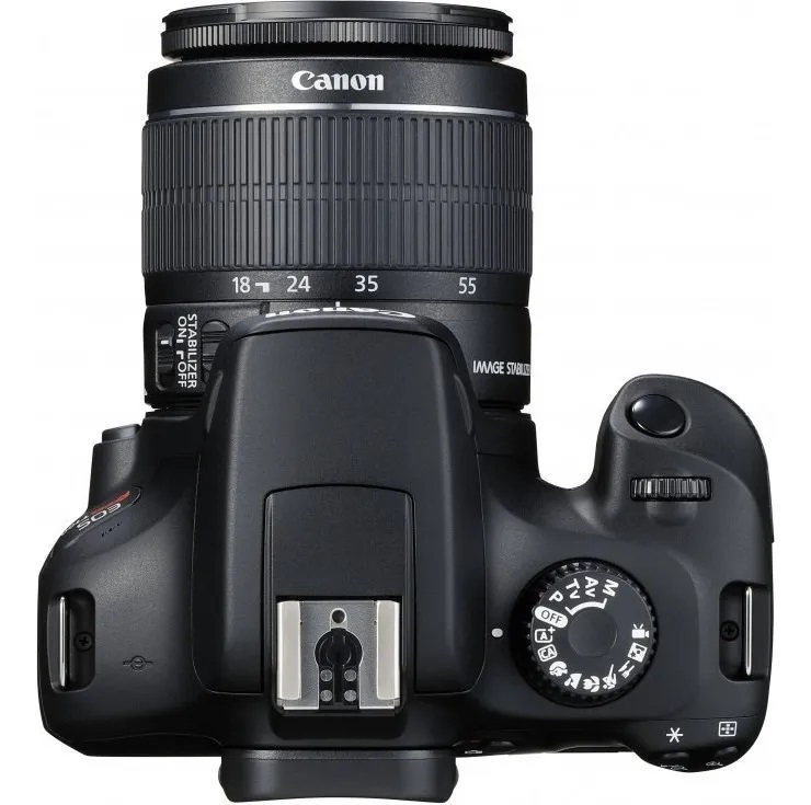 Kit de Cámara Canon Eos 4000D + Lente 18-55mm IIII - Color Negro