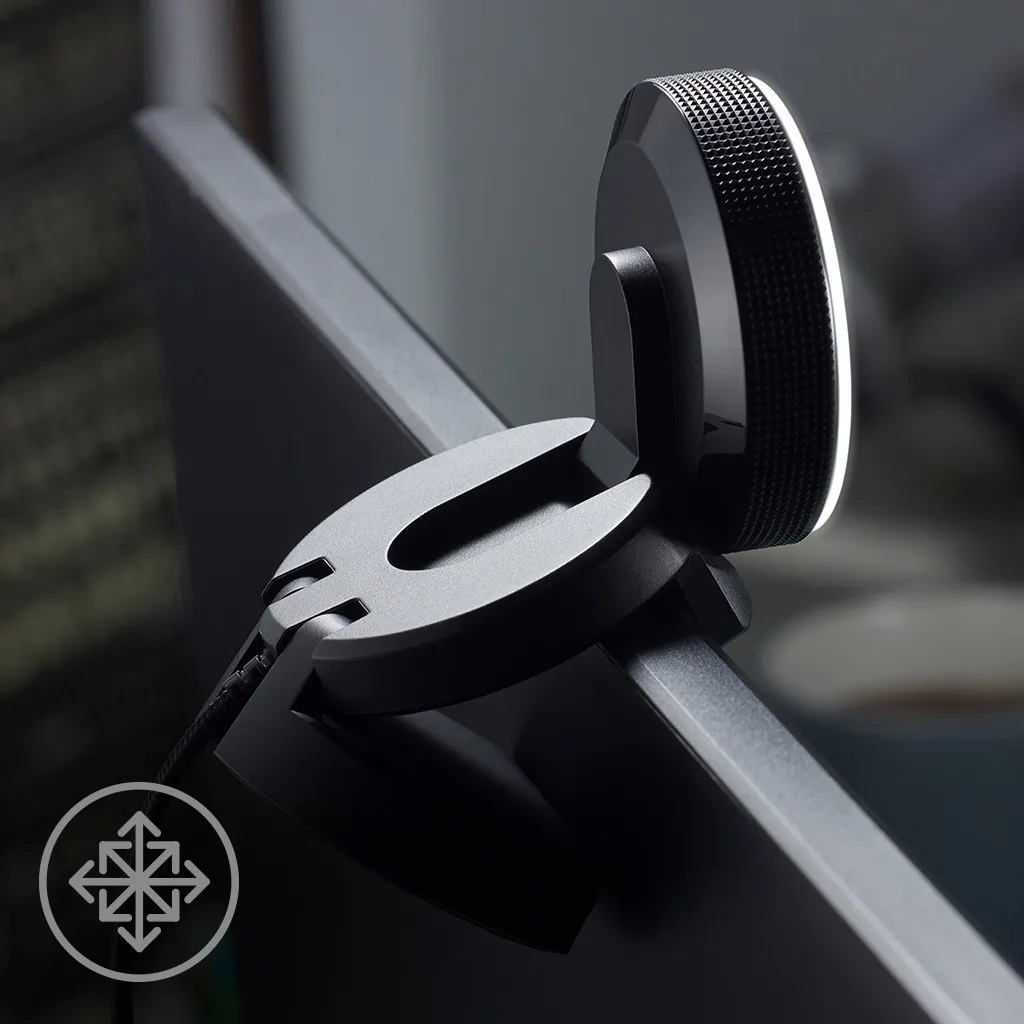 Cámara web Razer Kiyo 1920 x 1080 con anillo de luz ajustable - Negra